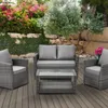 SVITA ROMA Polyrattan Lounge Rattan Garten Möbel Set mit Produktbild-Vorschau 2