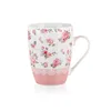 becher 340ml PINK FLOWER Keramik Farbmix Produktbild-Vorschau 4