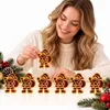 LED Weihnachtsdeko Weihnachtsmann, 7-teiliges 3D Holz Produktbild-Vorschau 1