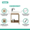 Gäste-WC Waschbecken mit Unterschrank – 46 cm breites Produktbild-Vorschau 4