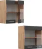 Küchenglasschrank Vicco R-Line Anthrazit Hochglanz 60 cm, Produktbild-Vorschau 5