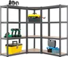 Juskys 3er Metall Regalsystem Easy - 1 Eckregal & 2 Produktbild-Vorschau 1