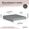 Lycce Bankauflage Kunstleder Klemmkissen 1 Leiste, extra Produktbild-Vorschau 5