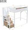 Kovová půdní postel Sweiko 90 x 200 cm, jedinečná Náhled obrázku produktu 10