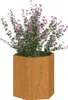 Fioriera arrugginita 40x40x45 cm in acciaio corten Anteprima dell’immagine prodotto 3