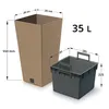 Nohel Garden Coprivaso FURU SQUARE ECO WOOD 2in1 plastica Anteprima dell’immagine prodotto 5