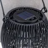 Solar Dekoleuchte Rund Schwarz Tischleuchte Akku Garten Produktbild-Vorschau 4