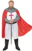 Kreuzritter Kostüm Ritter Verkleidung weiss-rot-grau - XXL Produktbild-Vorschau 4