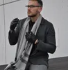 Schwarzes Lederarmband mit Stahlelementen, 21 cm Produktbild-Vorschau 9