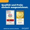 Marketing image with awards and text. Produktbild-Vorschau