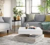 Couchtisch Andy Nachbildung Weiß/Beton, 360° drehbar, Produktbild-Vorschau 2