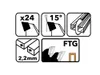 Trennscheibe Holz 160mm Sägeblatt Kreissägeblatt 24-Zahn Produktbild-Vorschau 5
