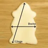 Echtes Lammfell Kurzhaar Doubleface Weiß – 2. Wahl, 40 cm Produktbild-Vorschau 3