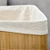 HOMCOM Bambus Wäschekorb mit Deckel 55L Wäschesammler mit Produktbild-Vorschau 9