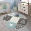 Kinderteppich Teppich Kinderzimmer Pastell Kariert Punkte Produktbild-Vorschau 2