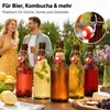 30er-Set Silikon Dichtungen für Bügelflaschen, Ø24mm, rot – Produktbild-Vorschau 7