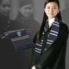 A young woman wearing a Ravenclaw uniform, including a scarf and robe, with a Ravenclaw scarf displayed in the foreground. Anteprima dell’immagine prodotto