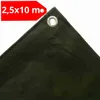 Abdeckplane mit Ösen 2,5 x 10m (25m²) 210g/m² grün PVC Produktbild-Vorschau 1