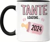 Tante Loading 2024 Tasse Schwarz Geschenk Werdende Tante Produktbild-Vorschau 1