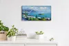 Wanduhr Bürouhr Leinwand Bild Geräuschlos 60x30 Ölgemälde Produktbild-Vorschau 3