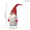 A decorative LED gnome figure with a red hat and mittens, a white beard, and a gray body with embedded lights. Produktbild-Vorschau