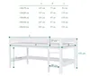 Hochbett 140x70 Kinderbett mit Rausfallschutz & Lattenrost Produktbild-Vorschau 2