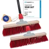 Novaliv 2x Strassenbesen mit Stiel 40 cm I Teleskopstiel Produktbild-Vorschau 1