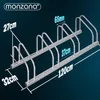 MONZANA® Fahrradständer für 4 Fahrräder 37cm Radabstand Produktbild-Vorschau 4