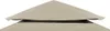 A close-up view of the top section of a beige gazebo roof. Náhled obrázku produktu