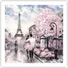 Poster - Poster ohne Rahmen - Paris Weg Illustration eiffle Produktbild-Vorschau 1