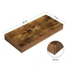 IvoQ Schweberegale 3er Set - 40x17 cm - Holz - Rustikal & Produktbild-Vorschau 6