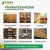 A collage of images showing different locations where the product can be used, with text overlays describing each location and a prominent brand logo and product title. Produktbild-Vorschau