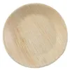 50x runder Teller aus Palmblatt Größe 25 cm Produktbild-Vorschau 2