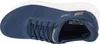 A top-down view of a blue sneaker with white accents. Produktbild-Vorschau