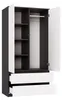 Szafa wnękowa 90 cm TAAVI - antracyt / biel Podgląd zdjęcia produktu 7