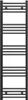 A black towel radiator with multiple horizontal bars. Anteprima dell’immagine prodotto