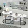 ProximaX 2er Set Kaffeetisch, Kombinierbarer Couchtisch mit Produktbild-Vorschau 11