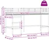 vidaXL Łóżko piętrowe dla dzieci, białe, 90 x 190 cm, Podgląd zdjęcia produktu 8