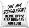 Trendation - Auto Tuner Deko-Kissen mit Füllung 40x40 Produktbild-Vorschau 1