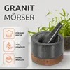ECENCE Mörser mit Stößel aus hochwertigem Naturgranit und Produktbild-Vorschau 2
