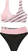 ASKSA Damen Bikini Set Push Up Zweiteiliger Streifen High Produktbild-Vorschau 2