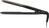 A black and gold hair straightener is shown against a white background. Produktbild-Vorschau