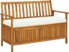 vidaXL Banc de rangement de jardin en bois d'acacia massif Voir les images du produit 9