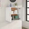vidaXL Nástěnná skříňka bílá 60x30x60 cm Dřevěný materiál Náhled obrázku produktu 3