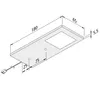 LED inbouwverlichting keuken, 5x3 Watt, keukenlamp Eco-Pad, Productafbeelding-voorbeeld 2