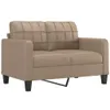 Möbel 2-Sitzer-Sofa Cappuccino-Braun 120 cm Kunstleder - Produktbild-Vorschau 2