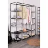 dibea Armoire à vêtements en tissu, armoire pliante stable Voir les images du produit 2