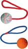 Ball am Seil, Naturgummi ø 6/30 cm petrol/orange Anteprima dell’immagine prodotto 2