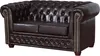 Edles Chesterfield Sofa 2 Sitzer in Kunstleder Vintage Produktbild-Vorschau 3