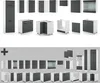 Eckküche Vicco Fame-Line Anthrazit Landhaus/Weiß 287 x 46 Produktbild-Vorschau 9